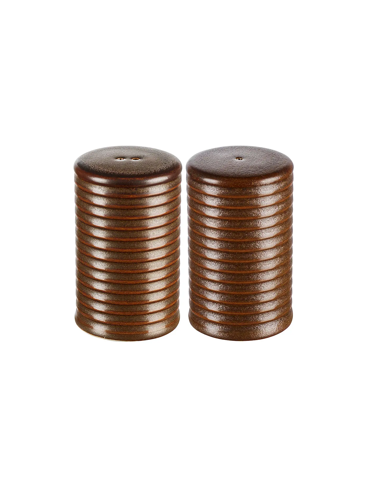 ASA SELECTION | Salz- & Pfefferstreuer Set 2er 6,5cm KITCHEN'ART Brown | 